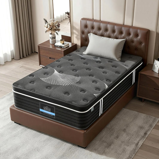 Giselle Single Mattress 35cm Euro Top Graphene Cooling Medium Firm
