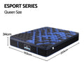 Giselle 34cm Queen Hybrid Mattress with Cooling Gel Memory Foam and Edge Support