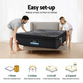 35cm Giselle Mattress Single Bed Bamboo Pocket Firm Foam