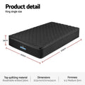 Giselle King Single Mattress 34cm Euro Top 5-Zone Pocket Spring