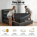Giselle King Single Mattress 34cm Euro Top 5-Zone Pocket Spring