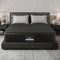 Giselle Bedding Queen Mattress 34cm Euro Top with 5-Zone Pocket Spring Support Black