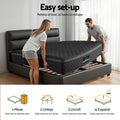 Giselle Queen Mattress 34cm Euro Top 5-Zone Pocket Spring Black