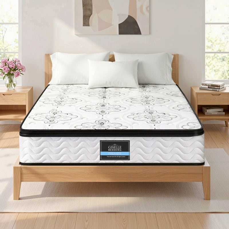 Giselle King Mattress 30cm Pocket Spring Euro Top Medium Firm