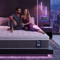 Levitex King Mattress Lumbar Support, 5-Zone Pocket Springs & 2-Row Hardened Edges for Deep Sleep, Cooling Gel Memory & Egg-Crate Foam