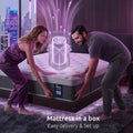 Levitex King Mattress Lumbar Support, 5-Zone Pocket Springs & 2-Row Hardened Edges for Deep Sleep, Cooling Gel Memory & Egg-Crate Foam