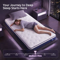 Levitex Single Mattress 23CM With Pocket Spring & Cooling Gel Foam, Medium-Firm Full-Body Support, Mattresses In A Box