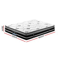 Giselle Galaxy Euro Top Cool Gel Pocket Spring Mattress DOUBLE 35cm