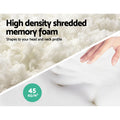 Giselle Memory Foam Pillow 19cm Thick Twin Pack