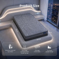 Levitex King Single Mattress 25 cm Hybrid Pocket Spring with 4cm Egg Crate Foam for Deep Sleep Bamboo Charcoal Fabric