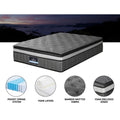 Giselle Bedding QUEEN Mattress 34cm Pocket Spring DOUBLE Layer