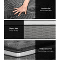 Giselle Bedding QUEEN Mattress 34cm Pocket Spring DOUBLE Layer
