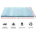 Giselle Memory Foam Mattress Topper 7-Zone 5cm DOUBLE