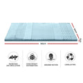 Giselle 7-Zone Memory Foam Mattress Topper 5cm Single