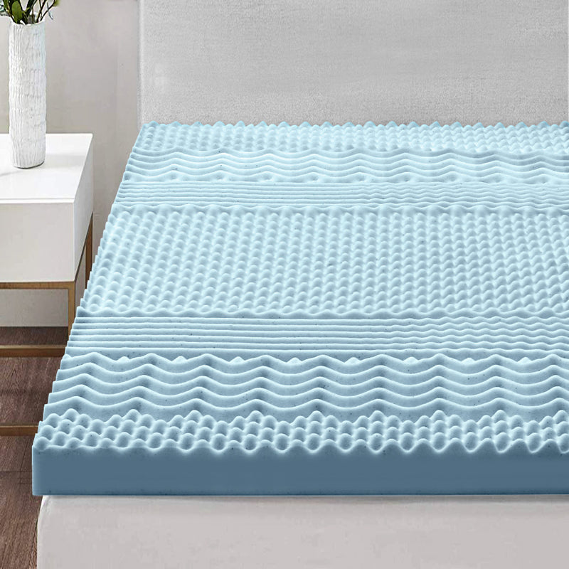Giselle Memory Foam Mattress Topper 8cm 7-Zone DOUBLE
