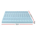 Giselle Bedding Memory Foam Mattress Topper 7-Zone 8cm Queen