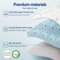 Giselle Bedding Memory Foam Mattress Topper 7-Zone 8cm Queen