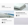 Giselle Memory Foam Mattress Topper 7-Zone 8cm QUEEN