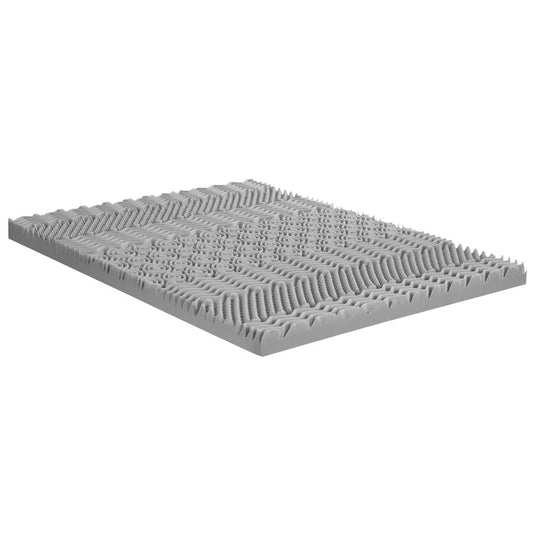 Giselle 8cm Memory Foam Mattress Topper 7-Zone Double Graphite