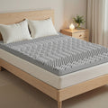 Giselle 8cm Memory Foam Mattress Topper 7-Zone Double Graphite