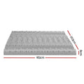 Giselle 8cm Memory Foam Mattress Topper 7-Zone King Graphite