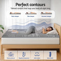 Giselle 8cm Memory Foam Mattress Topper 7-Zone King Graphite