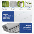 Giselle 8cm Memory Foam Mattress Topper 7-Zone King Graphite