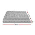Giselle 8cm Memory Foam Mattress Topper 7-Zone King Single