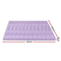 Giselle Memory Foam Mattress Topper 8cm DOUBLE Lavender Bamboo