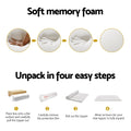Giselle Memory Foam Mattress Topper 8cm DOUBLE 7-Zone White
