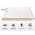 Giselle Memory Foam Mattress Topper 8cm QUEEN