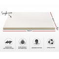 Giselle Memory Foam Mattress Topper 8cm Single