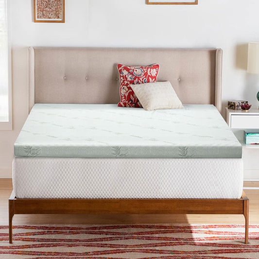Giselle Memory Foam Mattress Topper Cool Gel 10cm Queen