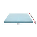 Giselle Cool Gel Memory Foam Mattress Topper Bamboo 10cm Single