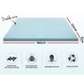Giselle Memory Foam Mattress Topper Cool Gel 5cm DOUBLE