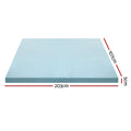 Giselle Memory Foam Mattress Topper Cool Gel 5cm KING SINGLE