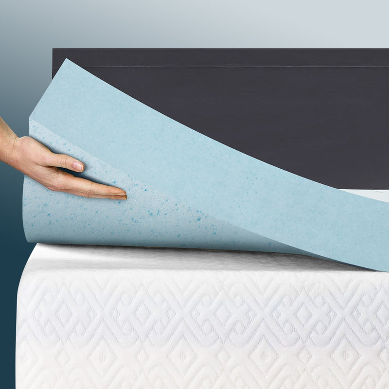Giselle Memory Foam Mattress Topper Cool Gel 5cm KING SINGLE