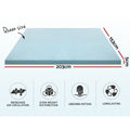 Giselle Memory Foam Mattress Topper Cool Gel 5cm QUEEN