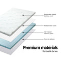Giselle Memory Foam Mattress Topper Cool Gel 5cm QUEEN