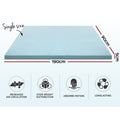 Giselle Memory Foam Mattress Topper Cool Gel 5cm Single