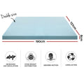 Giselle Memory Foam Mattress Topper Cool Gel 8cm DOUBLE