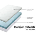 Giselle Memory Foam Mattress Topper Cool Gel 8cm DOUBLE