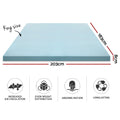 Giselle Memory Foam Mattress Topper Cool Gel 8cm KING