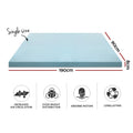 Giselle Memory Foam Mattress Topper Cool Gel 8cm Single