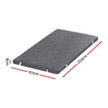 Giselle 8cm Memory Foam Mattress Topper Gel King Single