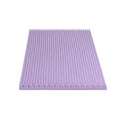 Giselle 5cm Memory Foam Mattress Topper Single Lavender Egg Crate