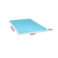 Giselle 8cm Memory Foam Mattress Topper Gel Egg Crate King Single
