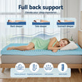 Giselle 8cm Memory Foam Mattress Topper Gel Egg Crate King Single