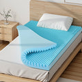 Giselle 8cm Memory Foam Mattress Topper Gel Egg Crate King Single