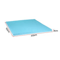 Giselle 8cm Memory Foam Mattress Topper Gel Egg Crate Queen